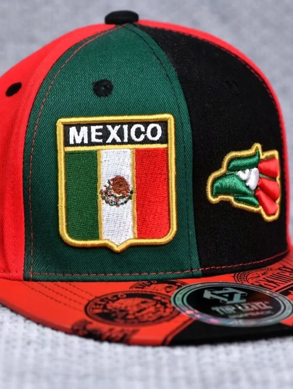 New! Wynn Top Level Snapback Mexico Embroidered Cap One-Size